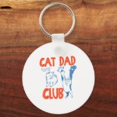 Cat Dad Club Life Is Better With Cats Father's Day Schlüsselanhänger (Vorderseite)