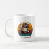 CAT DAD CLUB / Lustiger Retro-Musiker Kaffeetasse (Links)