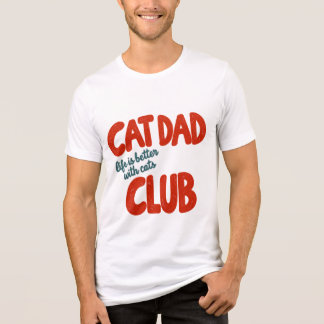 Cat Dad Club Vintage Retro T-Shirt – Das Leben ist Tri-Blend Shirt