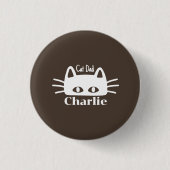 Cat Dad custom cat name Button (Vorderseite)