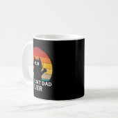 Cat Dad Ever - Funny Cats Tank Top Kaffeetasse (Vorderseite Links)