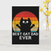 Cat Dad Ever - Funny Cats Tank Top  Karte (Gelbe Blume)