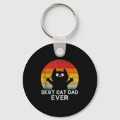 Cat Dad Ever - Funny Cats Tank Top  Schlüsselanhänger (Vorderseite)