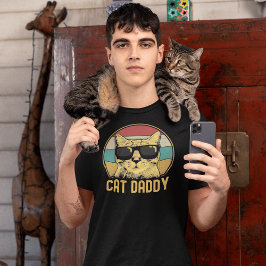 Cat Dad Funny Cat Lovers T-Shirt