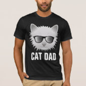 CAT DAD, FUNNY CAT T-SHIRT (Vorderseite)
