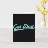Cat Dad Funny Dad Father's Day Funny Papa Karte (Gelbe Blume)