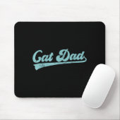 Cat Dad Funny Dad Father's Day Funny Papa  Mousepad (Mit Mouse)