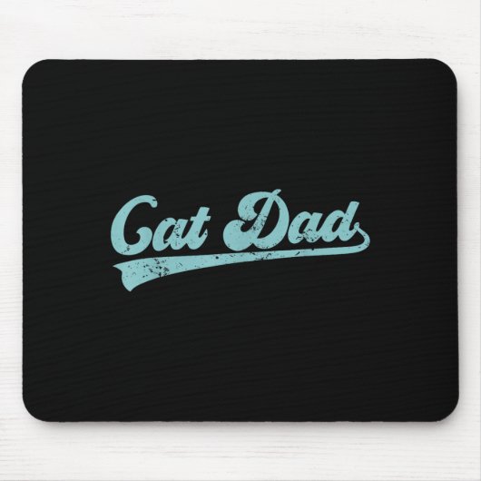 Cat Dad Funny Dad Father's Day Funny Papa  Mousepad (Vorne)