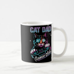 Cat Dad Gamer Club Videospiele Gaming Cat Spieler Kaffeetasse