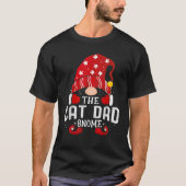 Cat dad Gnome Matching Christmas PJS For Family T-Shirt (Vorderseite)