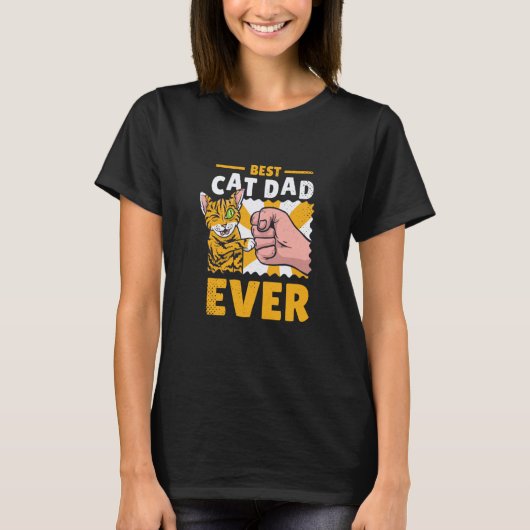 Cat dad kittens cats T-Shirt (Vorderseite)