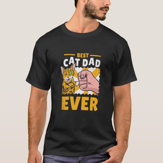 Cat dad kittens cats T-Shirt (Vorderseite)