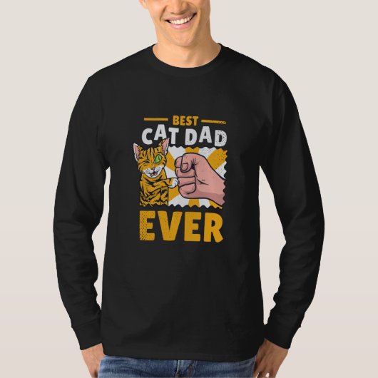 Cat dad kittens cats T-Shirt (Vorderseite)