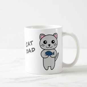 CAT DAD Personalisiert Kaffeetasse