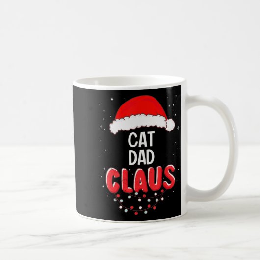 Cat Dad Santa Claus Christmas Matching Costume For Kaffeetasse (Rechts)
