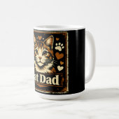 Cat Dad – Stolzer Vater mit Katzen Humor Liebe Kaffeetasse (VorderseiteRechts)