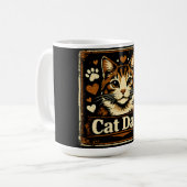 Cat Dad – Stolzer Vater mit Katzen Humor Liebe Kaffeetasse (Vorderseite Links)