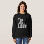 Cat Dad The Catfather Crazy Black Cat Father Kitty Sweatshirt (Vorne ganz)