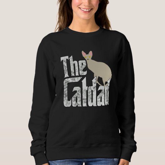 Cat Dad The Catfather Crazy Cat Father Kitty Daddy Sweatshirt (Vorderseite)