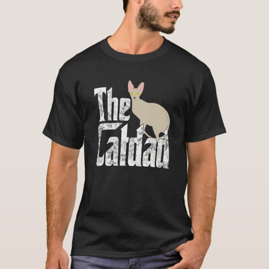 Cat Dad The Catfather Crazy Cat Father Kitty Daddy T-Shirt (Vorderseite)