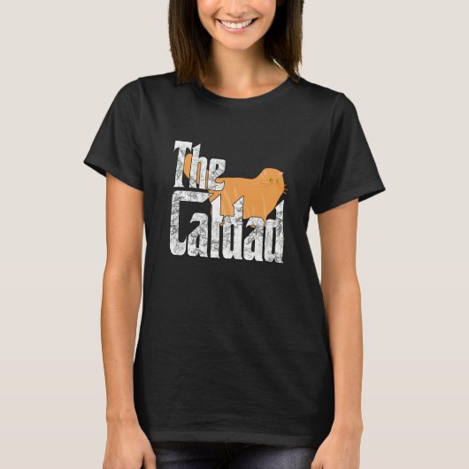 Cat Dad The Catfather Crazy Cat Father Kitty Daddy T-Shirt (Vorderseite)
