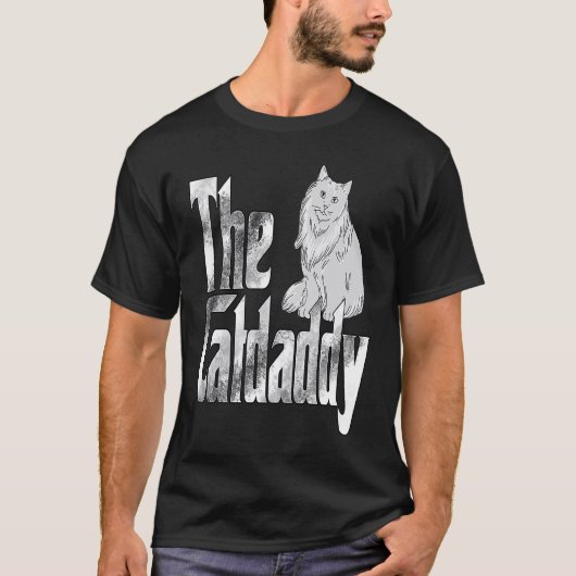 Cat Dad The Catfather Crazy Cat Father Kitty Daddy T-Shirt (Vorderseite)