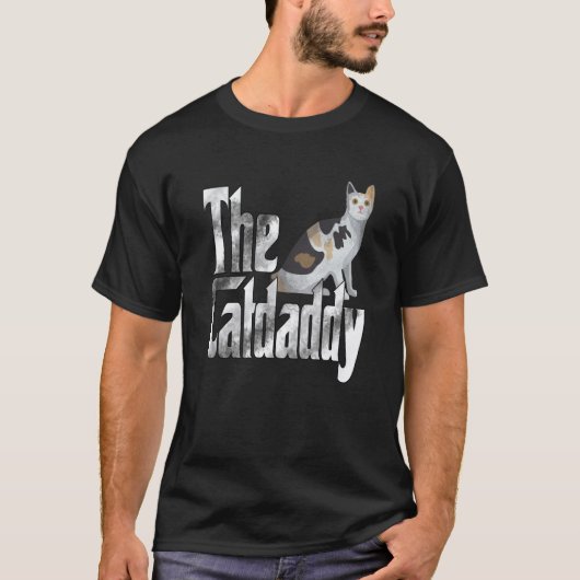 Cat Dad The Catfather Crazy Cat Father Kitty Daddy T-Shirt (Vorderseite)