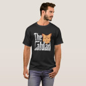 Cat Dad The Catfather Crazy Cat Father Kitty Daddy T-Shirt (Vorne ganz)