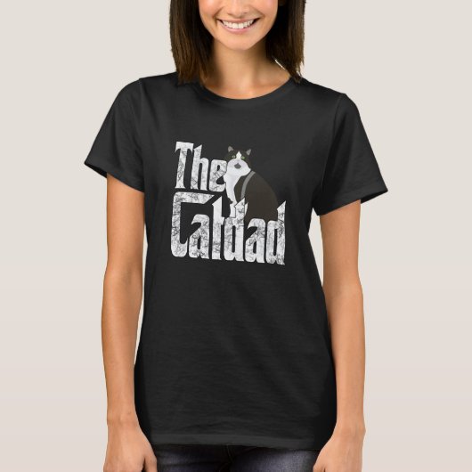 Cat Dad The Catfather Crazy Cat Father Kitty Daddy T-Shirt (Vorderseite)