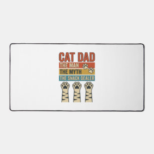 Cat Dad The Snack Dealer Vintage Katzenliebhaber-S Schreibtischunterlage