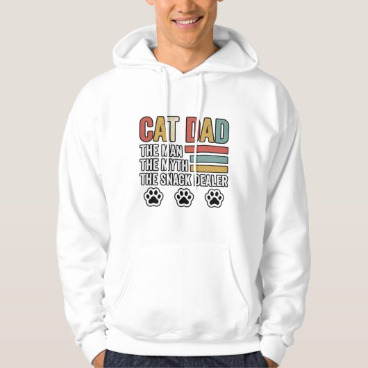 Cat Dad Vintage Funny Snack Dealer Shirt Design_1 (Vorderseite)