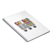 Cat Dad Vintage Funny Snack Dealer Shirt Design_1 Notizblock (Rechte Seite)