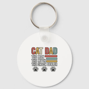 Cat Dad Vintage Lustiger Snack-Händler-Shirt-Desig Schlüsselanhänger