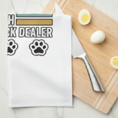 Cat Dad Vintage Lustiger Snackhändler-Shirt-Design Geschirrtuch (Viertel Falte)