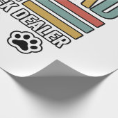 Cat Dad Vintage Lustiges Snack-Händler-Shirt-Desig Geschenkpapier (Ecke)