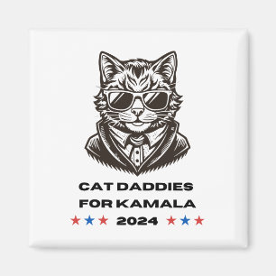 Cat Daddies for Kamala Funny Cat Vater Wahl Magnet