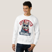 Cat Daddies für Kamala Funny Cat Vater Wahl wählen Sweatshirt (Vorne ganz)