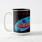 Cat Daddio Tasse. Zweifarbige Tasse (Links)