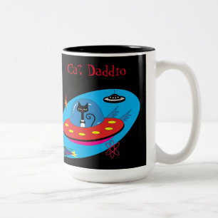 Cat Daddio Tasse.   Zweifarbige Tasse