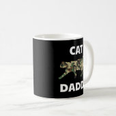 Cat Daddy Camouflage Funny Vater Hausbesitzer Vate Kaffeetasse (VorderseiteRechts)