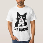 CAT DADDY, CAT-VATER TUXEDO Panda Kitty T - Shirt (Vorderseite)