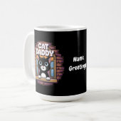 Cat Daddy Extraordinaire Der beste Katze-Vater all Kaffeetasse (Vorderseite Links)