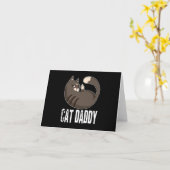 Cat Daddy | Funny Cat Lover zum Vatertag Karte (Gelbe Blume)