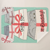 Cat Daddy Gifts Sherpa Blanket Sherpadecke (Vorderseite (Horizontal))