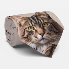 Cat Daddy Gray Tabby Cat Neck Tie Krawatte