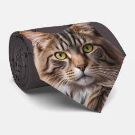 Cat Daddy Gray Tabby Cat Neck Tie Krawatte