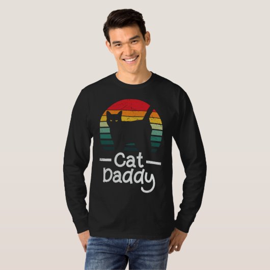 Cat Daddy Mens Long Sleeve T-Shirt (Vorne ganz)