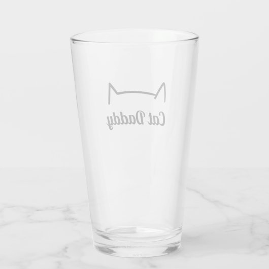 Cat Daddy Pint Glass Glas (Rückseite)
