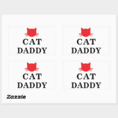 Cat Daddy Rectangle Stickers (Blatt)