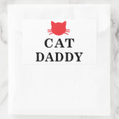 Cat Daddy Rectangle Stickers (Tasche)